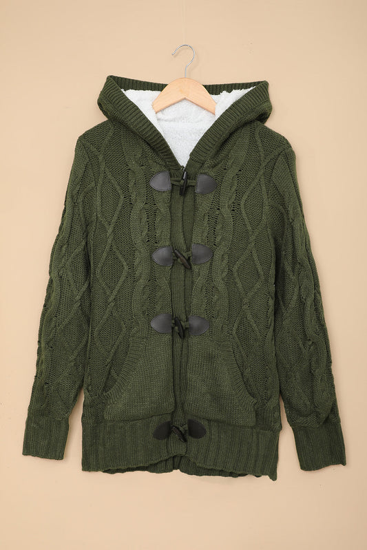 Everly Fur Hood Horn Sweater