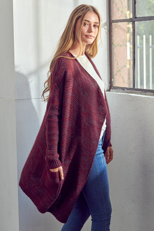 CHUNKY SWEATER KNIT CARDIGAN