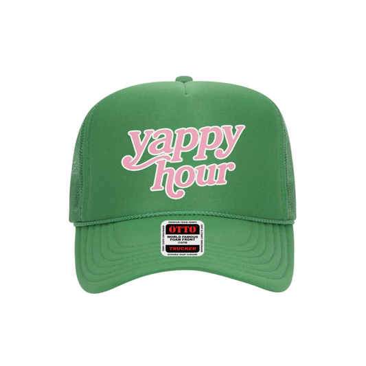 Yappy Hour Foam Trucker Hat | Funny Summer Trucker Cap
