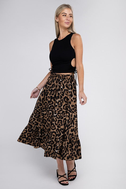 Leopard Maxi Skirt