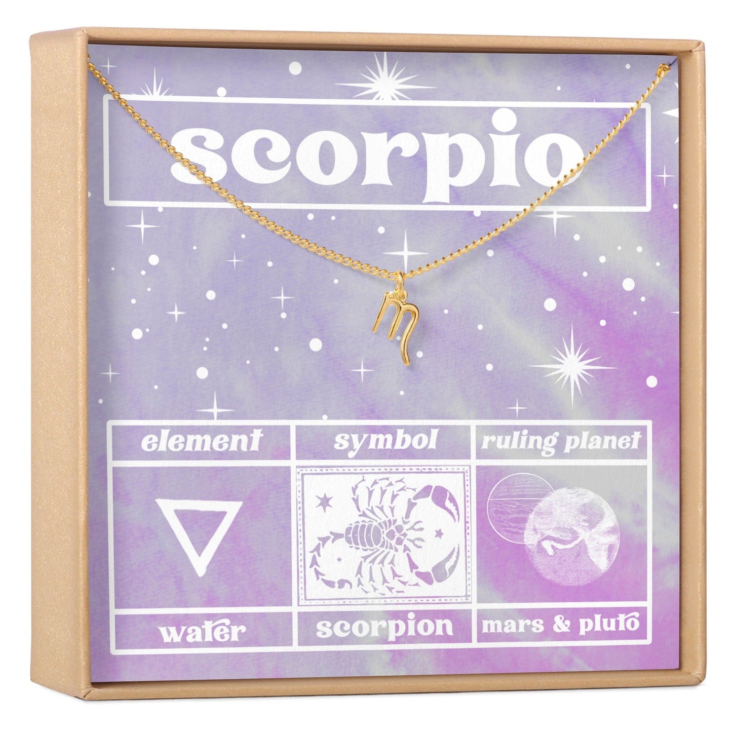 Celestial Scorpio Zodiac Necklace