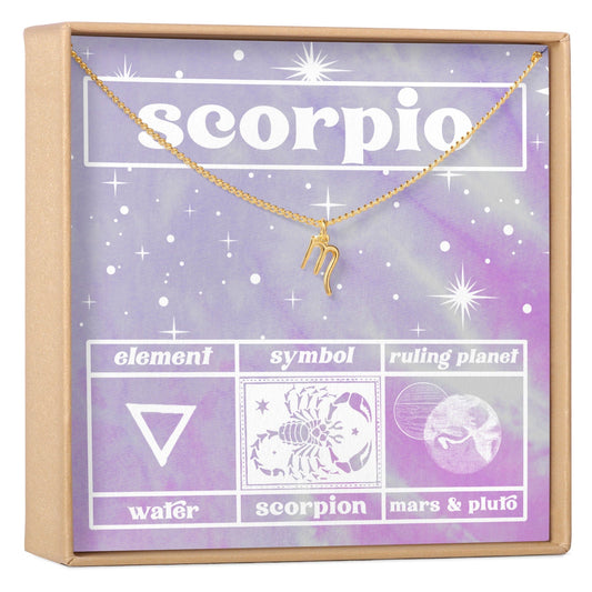 Celestial Scorpio Zodiac Necklace