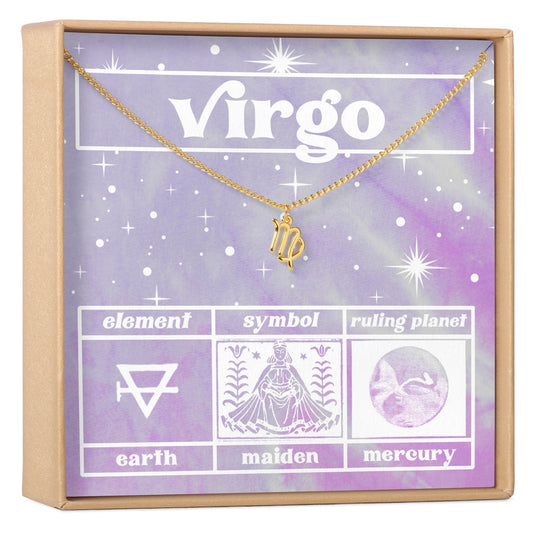 Celestial Virgo Zodiac Necklace
