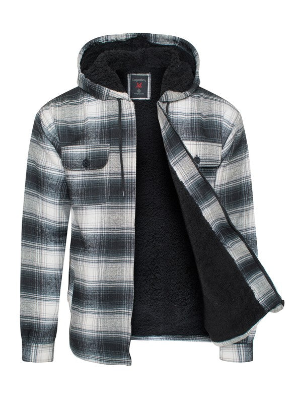 Men's Flannel Sherpa Lining Jacket