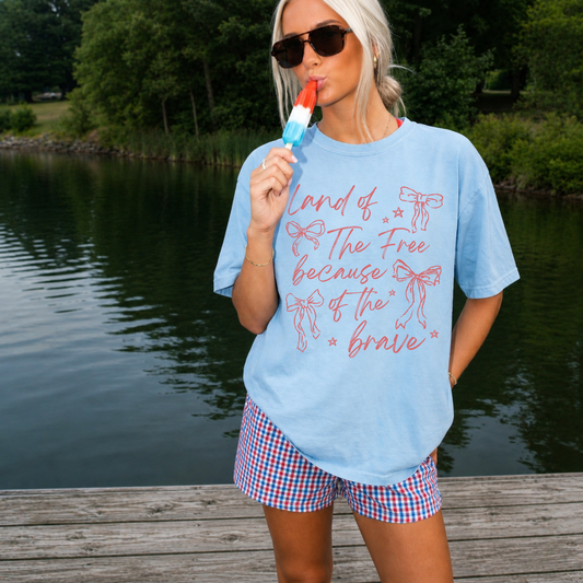 Land Of The Free Tee Shirt