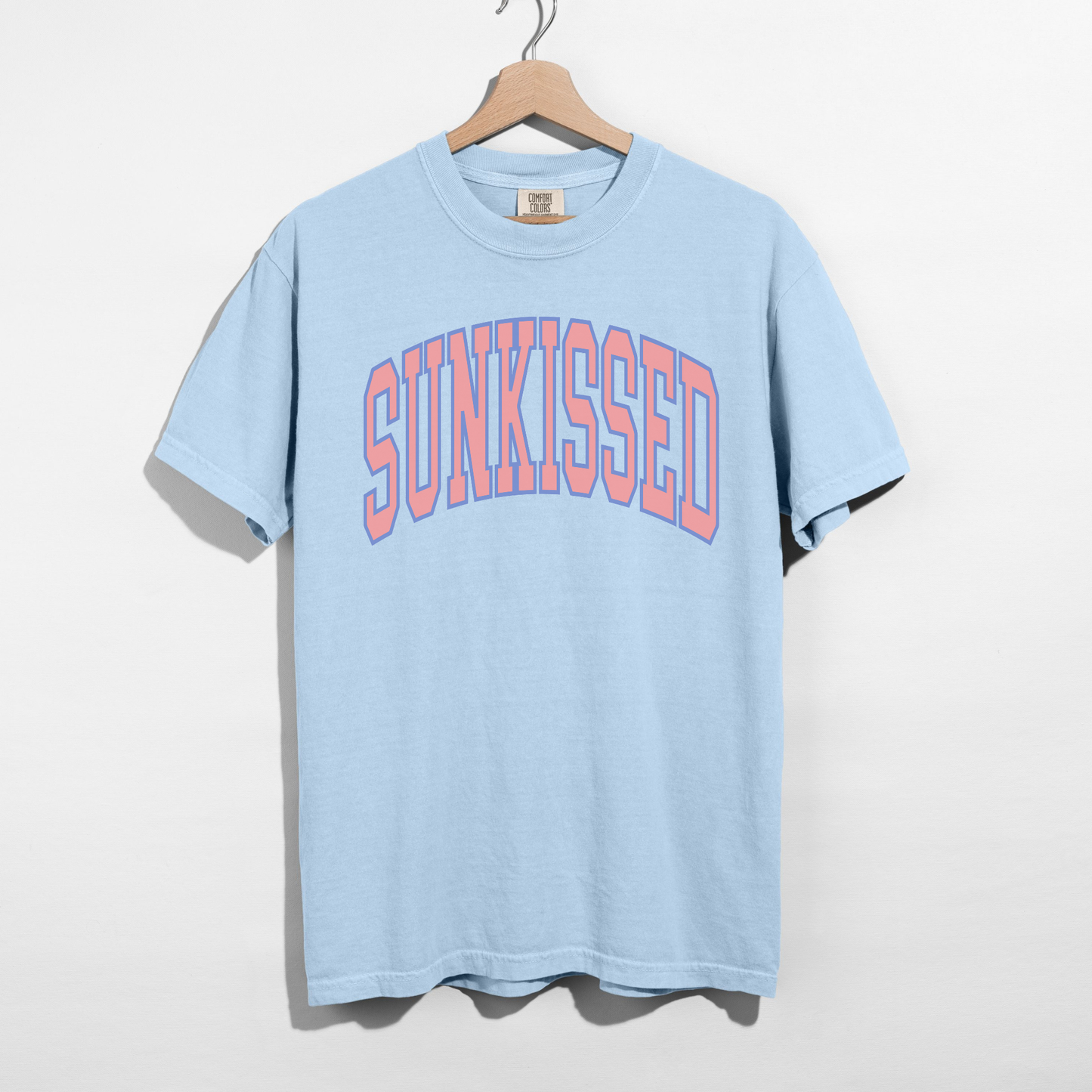 Sunkissed Graphic Tee – Summer Vintage College Font T-Shirt