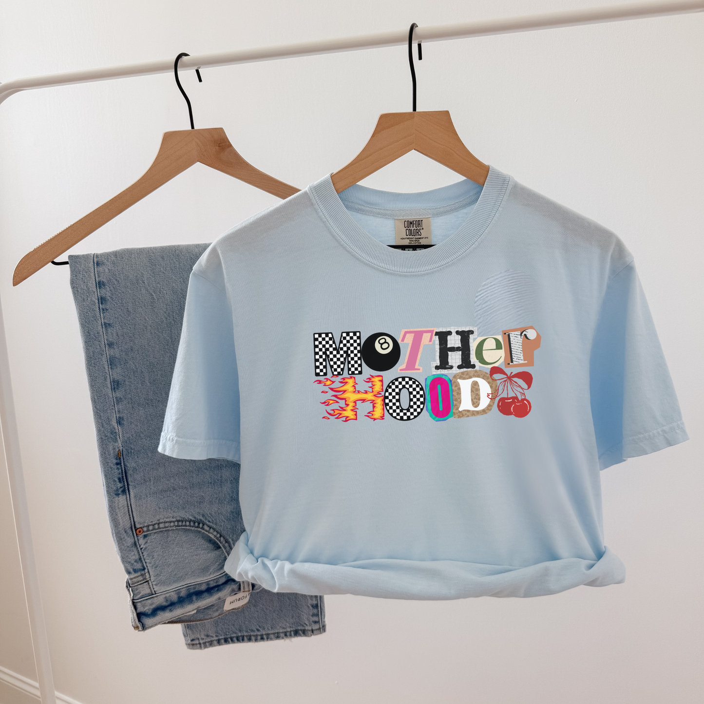 Mother Hood Graphic Tee – Trendy Mama Statement Shirt
