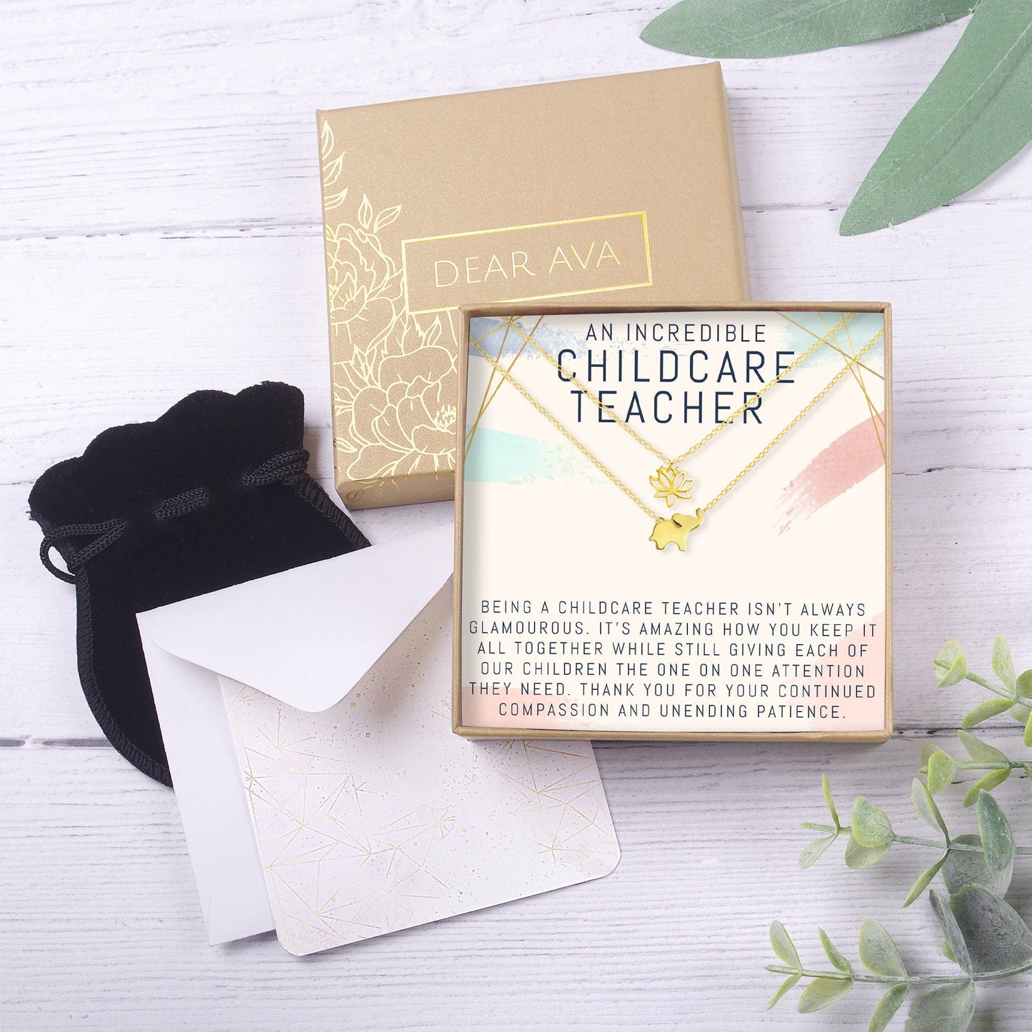 Childcare Teacher Necklace, Multiple Styles Jewelry