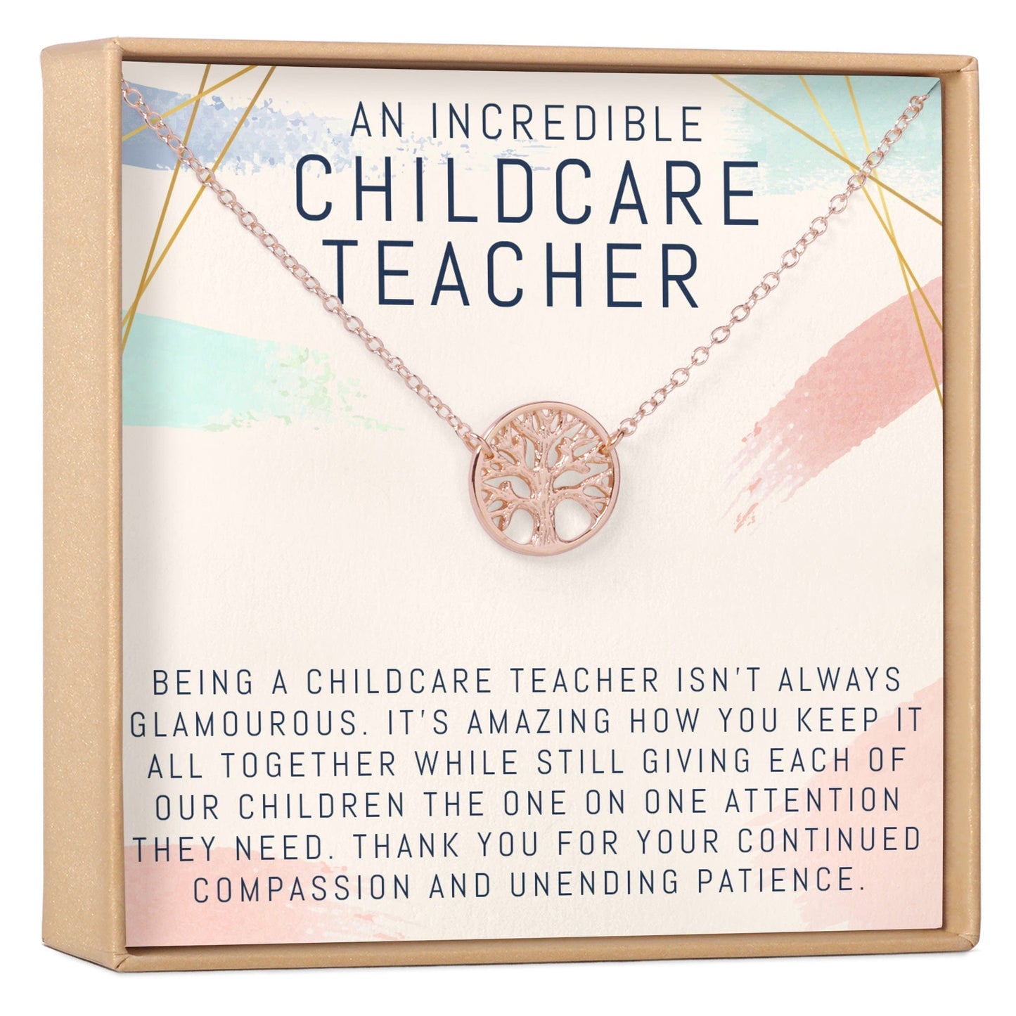 Childcare Teacher Necklace, Multiple Styles Jewelry