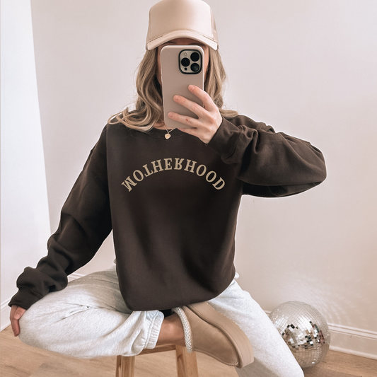 Motherhood Crewneck Sweatshirt | Neutral Mom Life Pullover