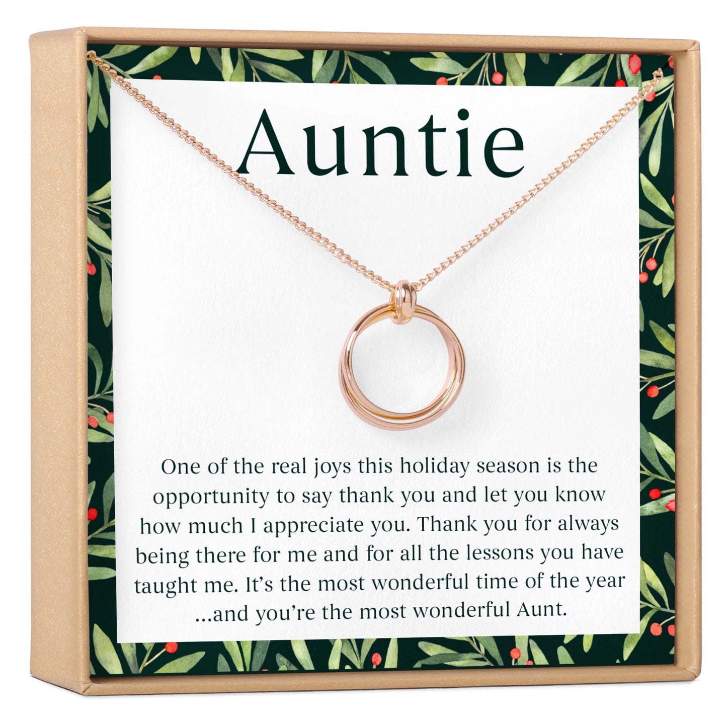 Christmas Gift for Aunt Necklace, Multiple Styles