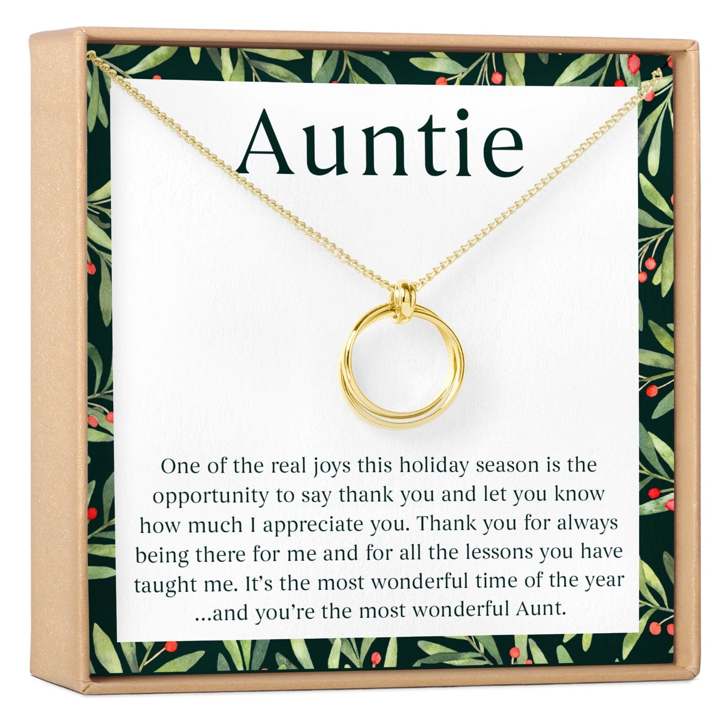 Christmas Gift for Aunt Necklace, Multiple Styles