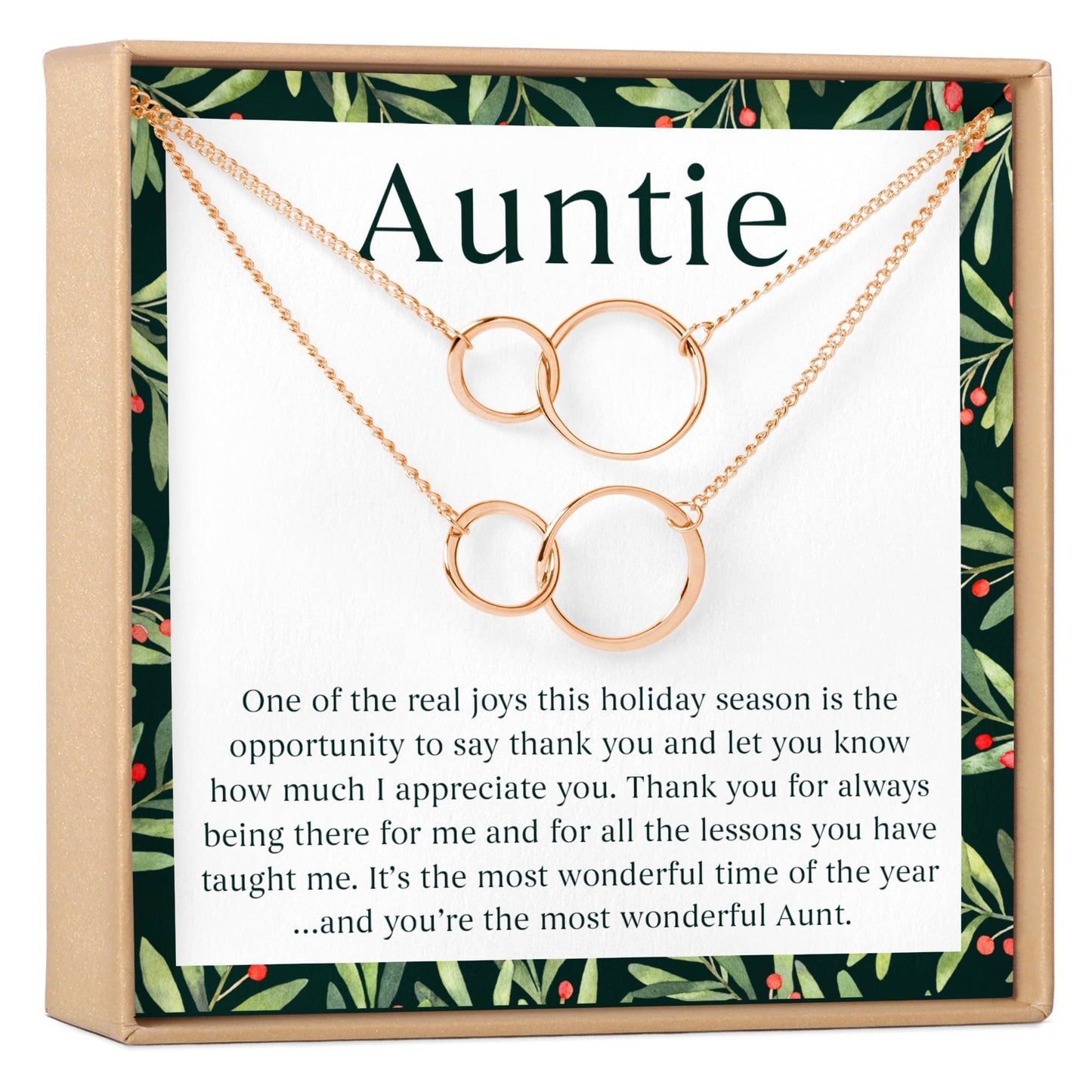 Christmas Gift for Aunt Necklace, Multiple Styles