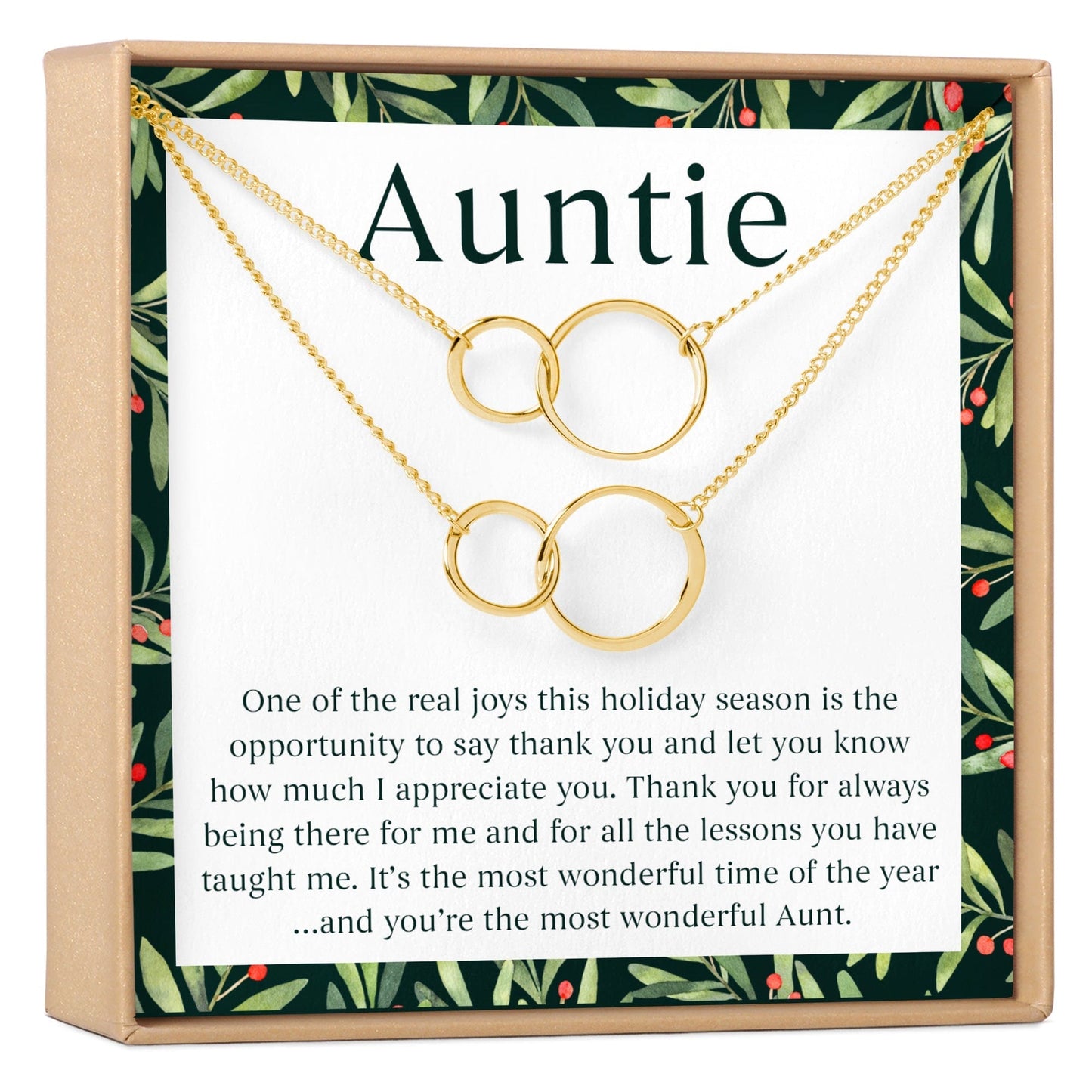 Christmas Gift for Aunt Necklace, Multiple Styles