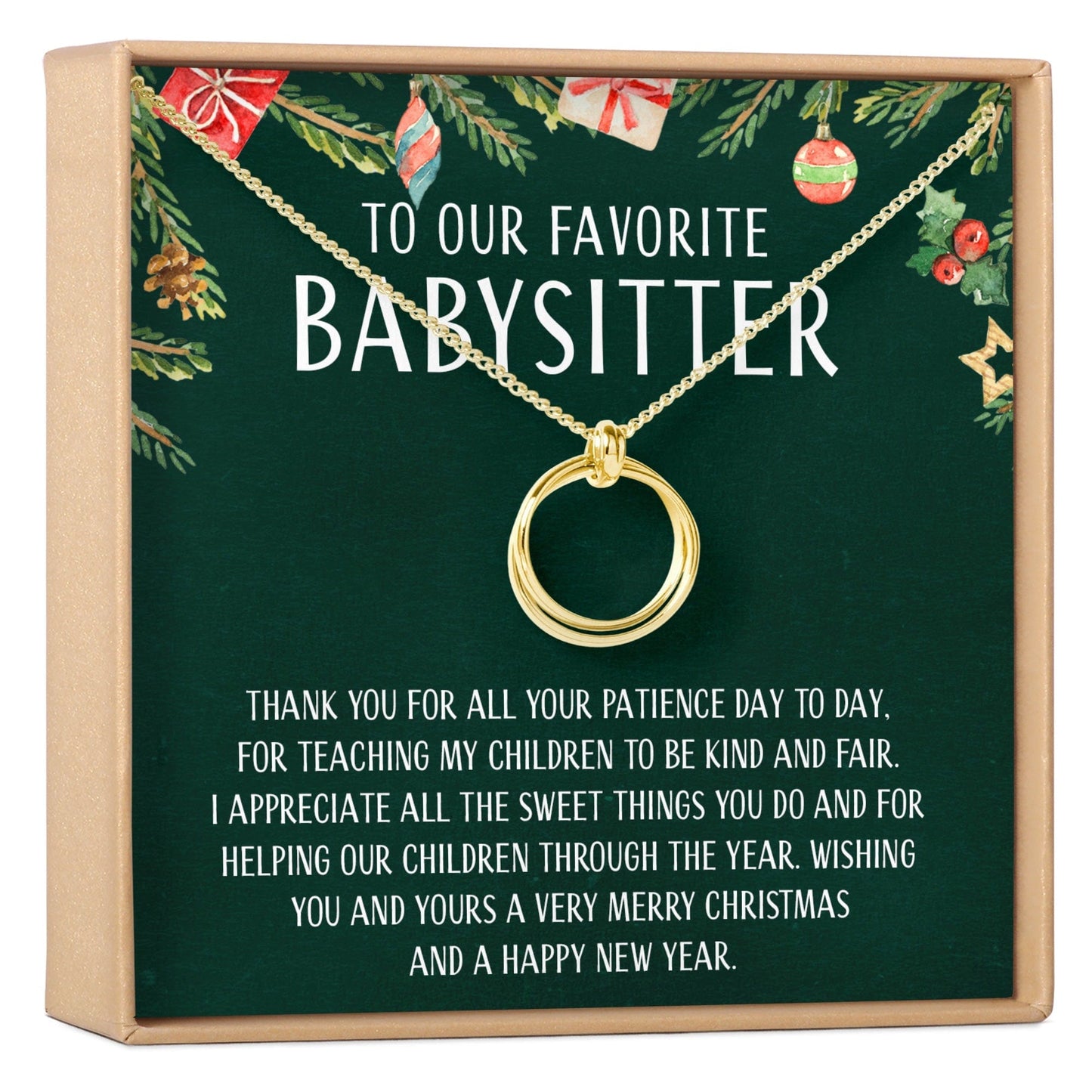 Christmas Gift for Babysitter Necklace, Multiple Styles