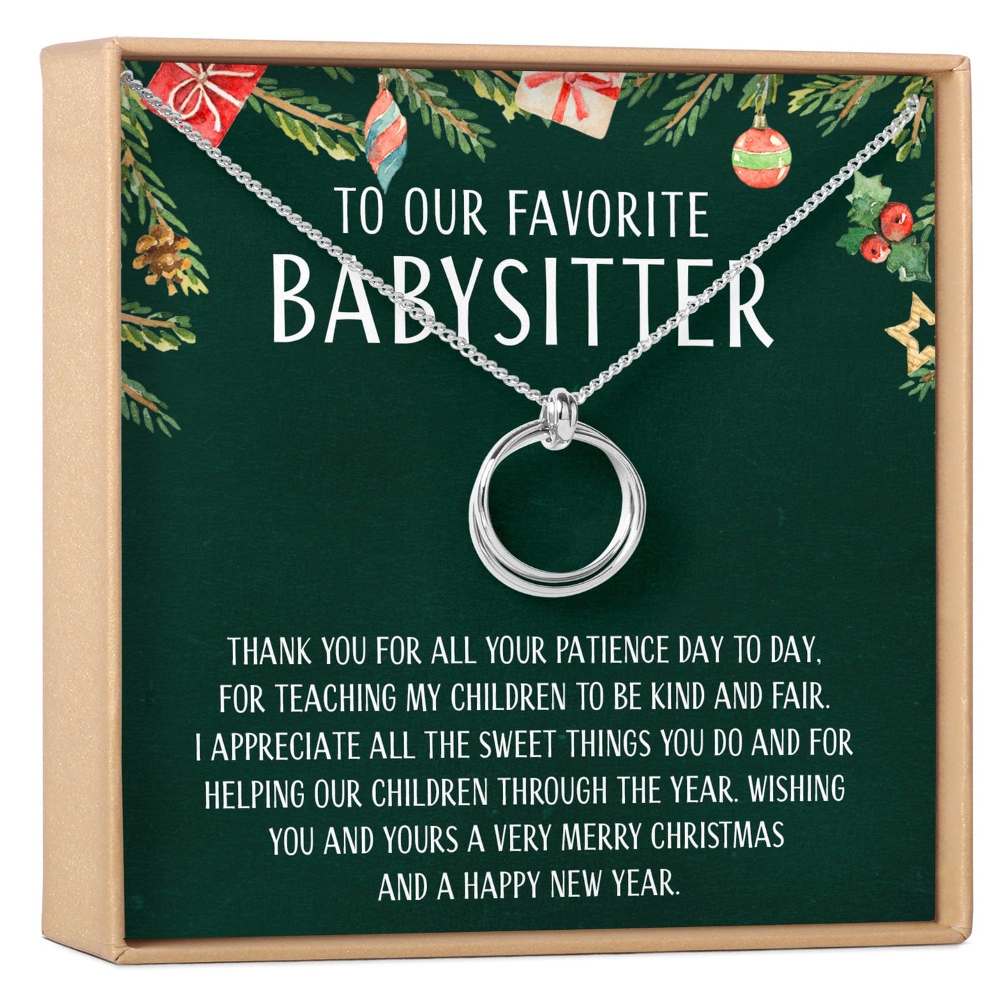 Christmas Gift for Babysitter Necklace, Multiple Styles