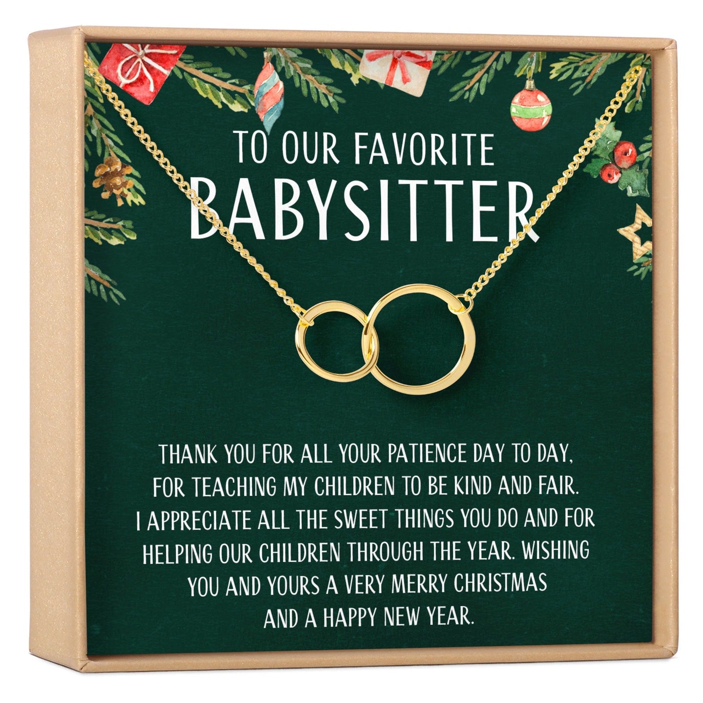 Christmas Gift for Babysitter Necklace, Multiple Styles