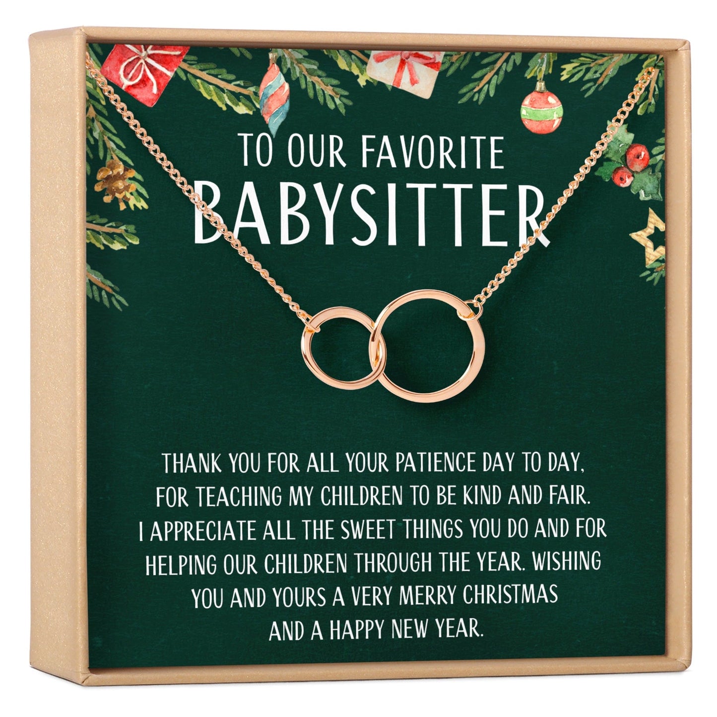 Christmas Gift for Babysitter Necklace, Multiple Styles