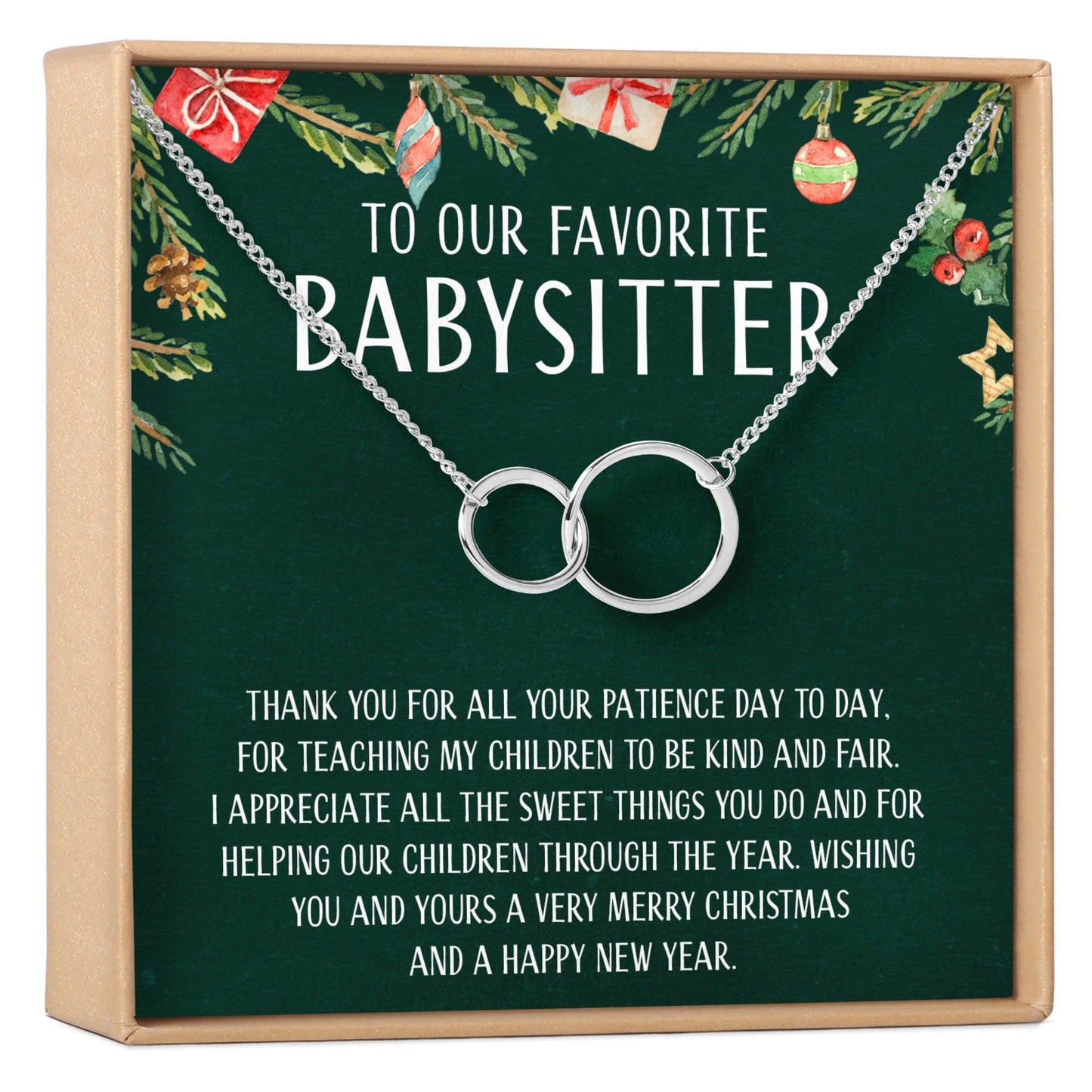 Christmas Gift for Babysitter Necklace, Multiple Styles