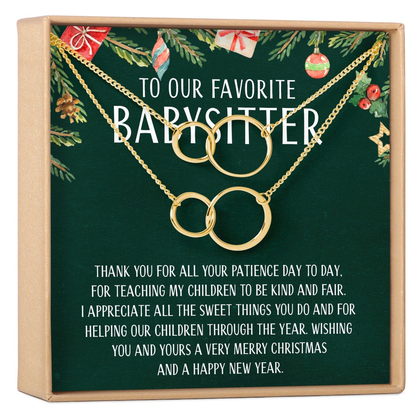 Christmas Gift for Babysitter Necklace, Multiple Styles