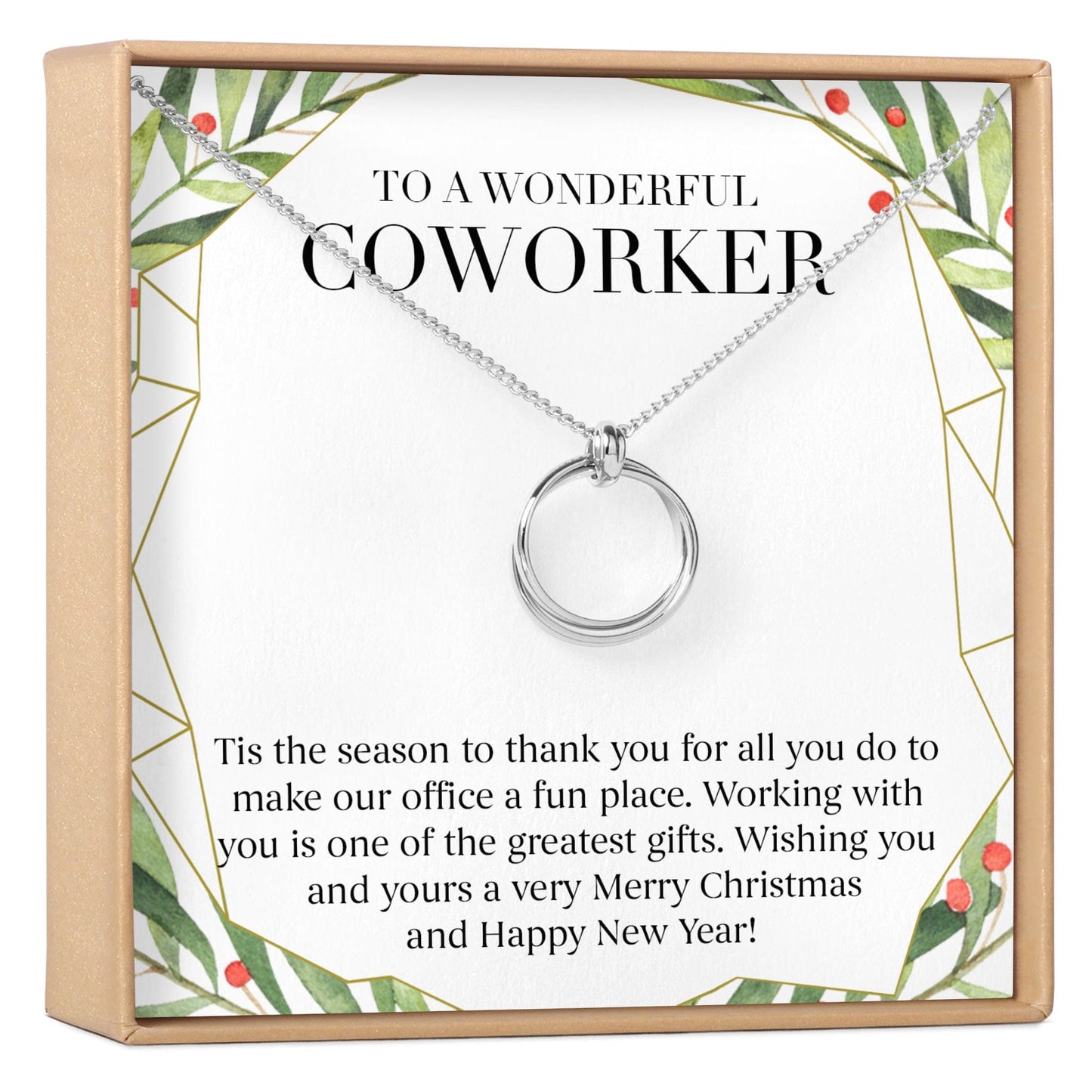 Christmas Gift for Coworker Necklace, Multiple Styles