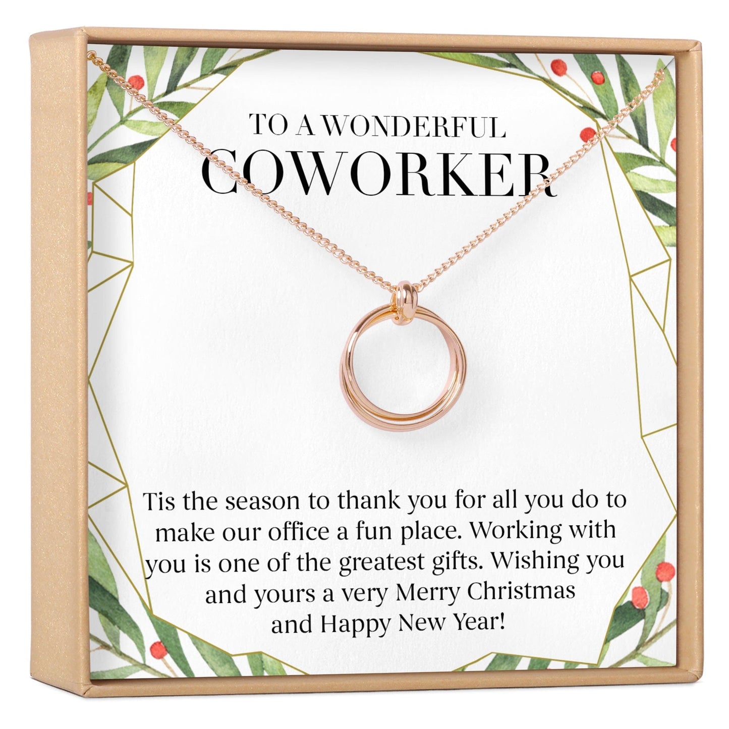 Christmas Gift for Coworker Necklace, Multiple Styles
