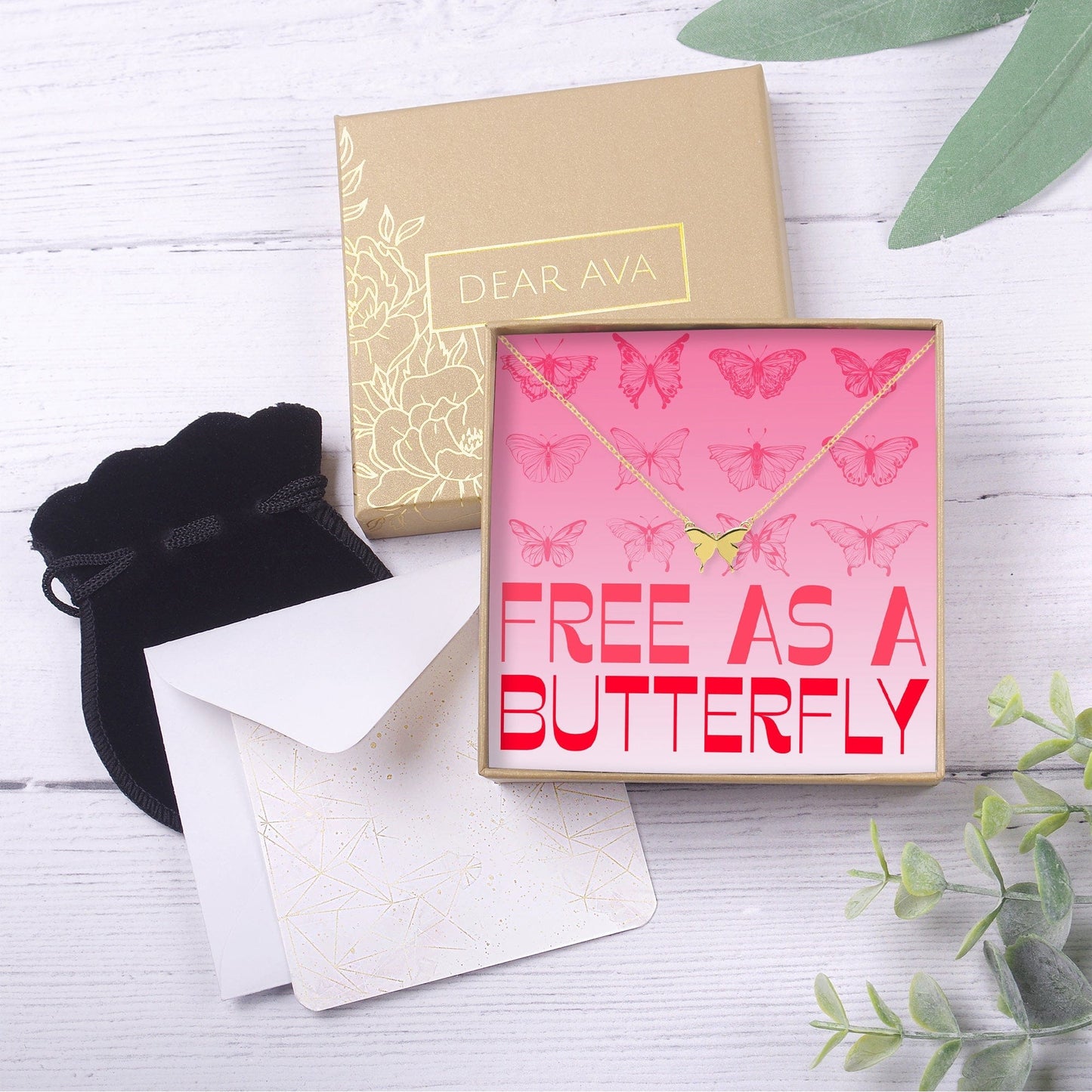 Christmas Gift for Daughter Butterfly Pendant Necklace