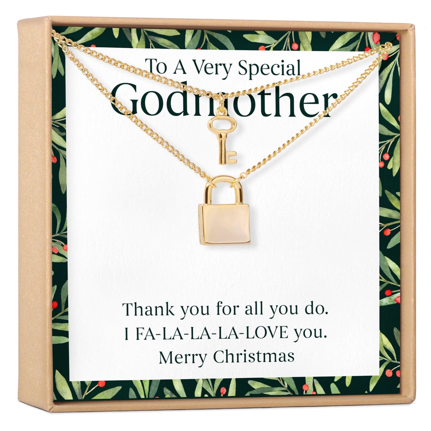 Christmas Gift for Godmother Necklace, Multiple Styles