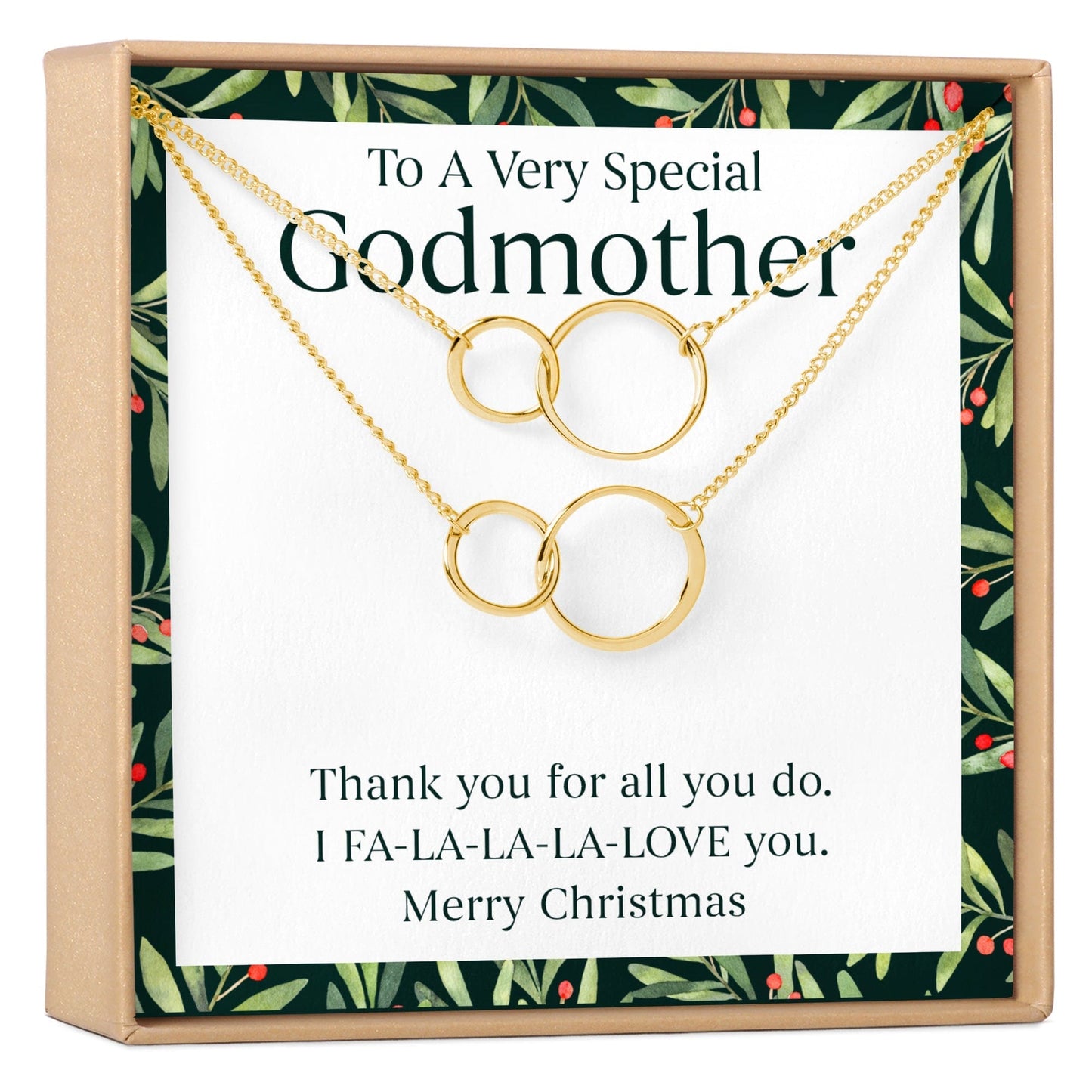 Christmas Gift for Godmother Necklace, Multiple Styles
