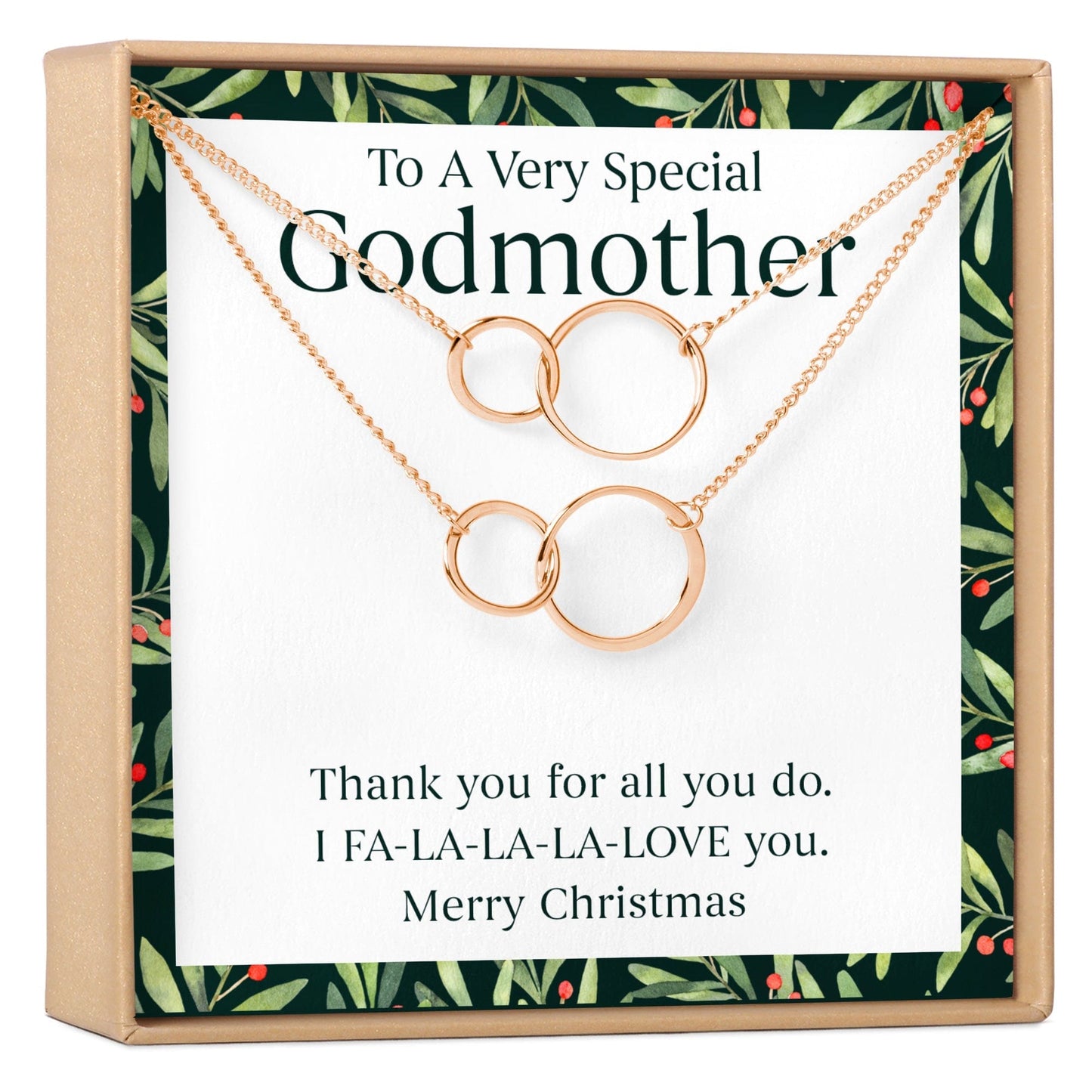 Christmas Gift for Godmother Necklace, Multiple Styles