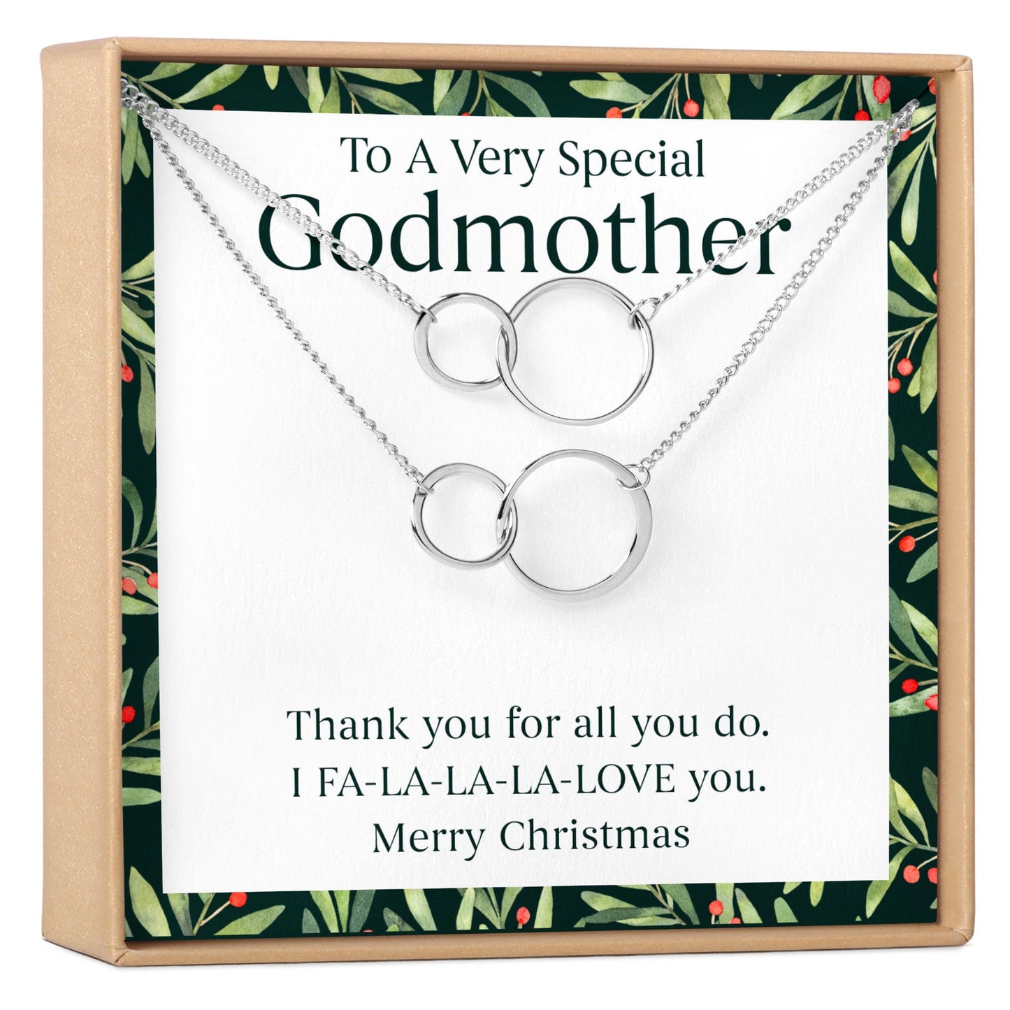 Christmas Gift for Godmother Necklace, Multiple Styles