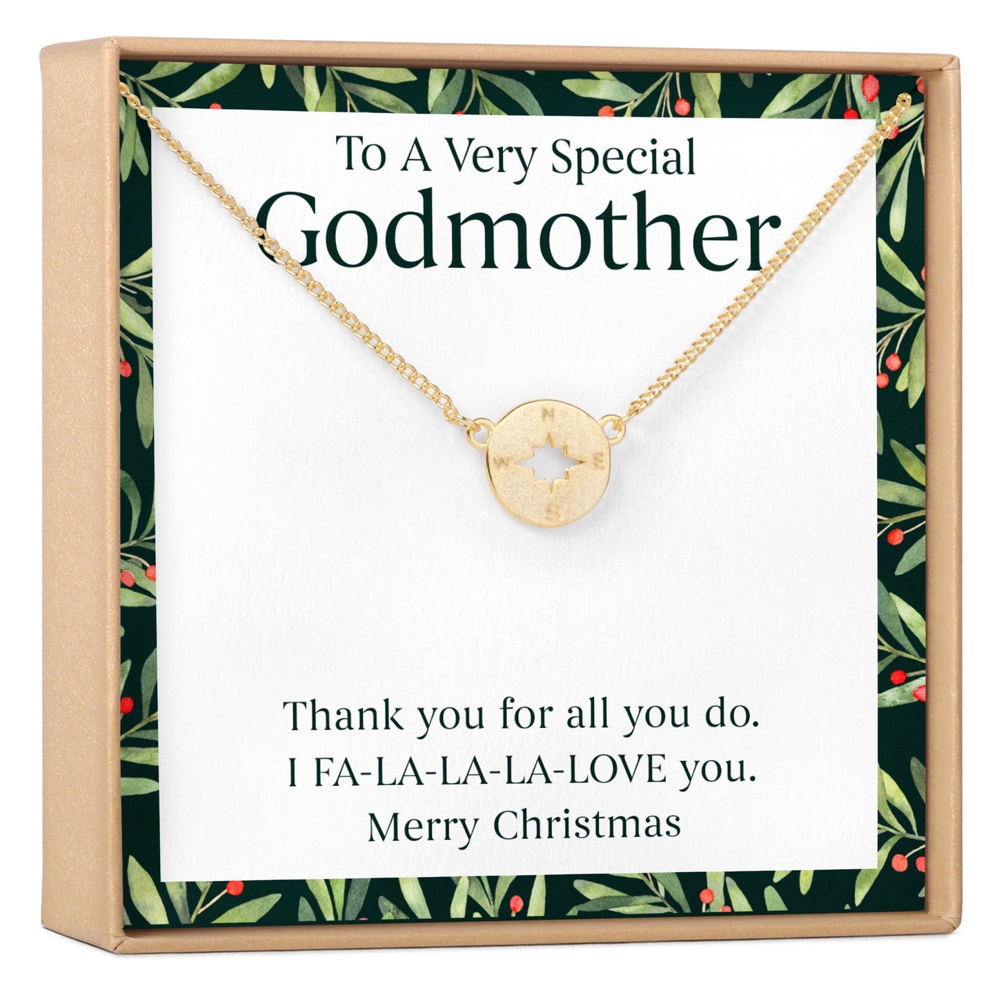 Christmas Gift for Godmother Necklace, Multiple Styles