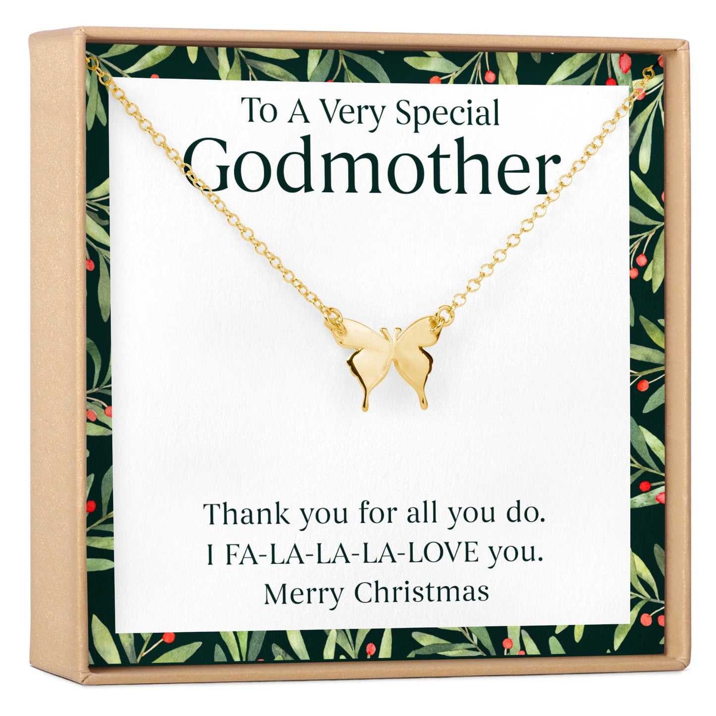 Christmas Gift for Godmother Necklace, Multiple Styles