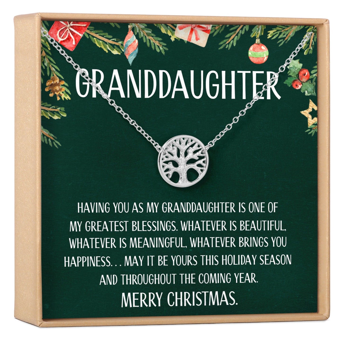Christmas Gift for Granddaughter Necklace, Multiple Styles