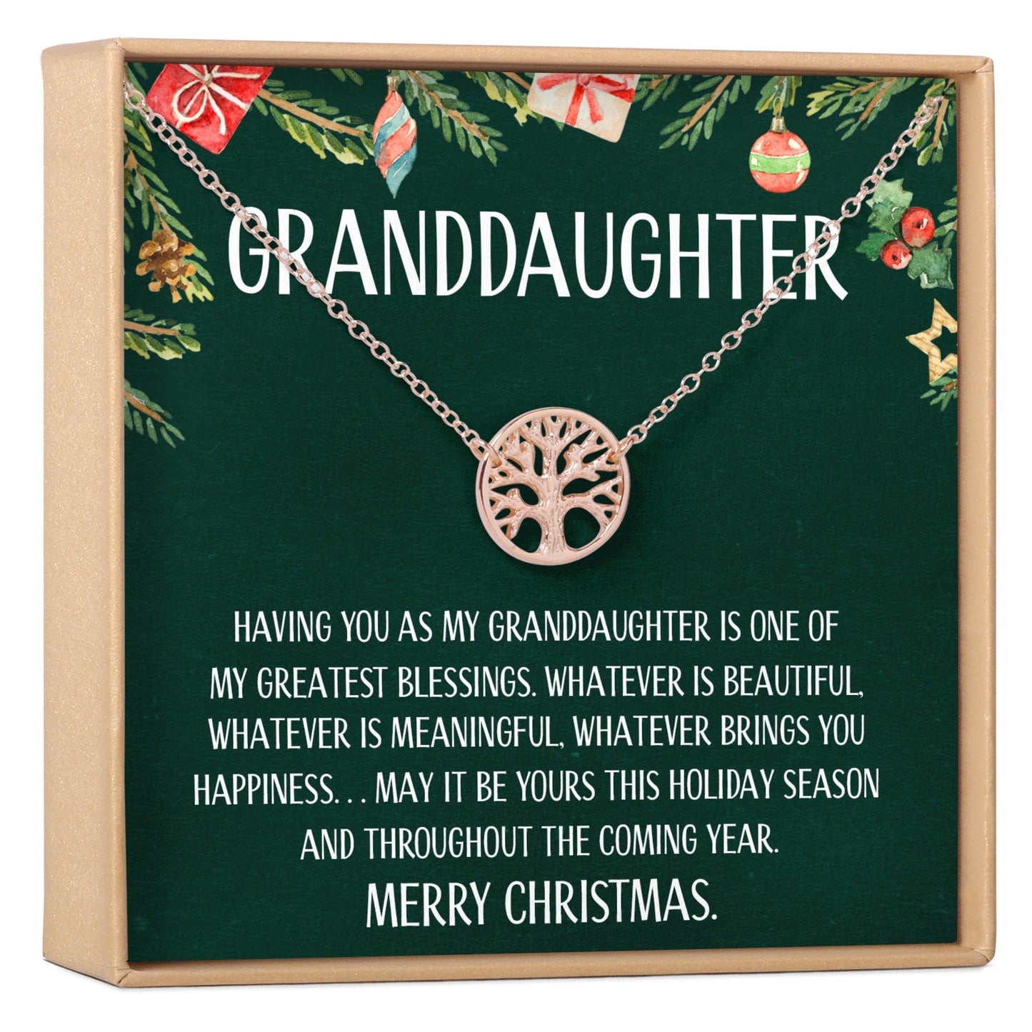 Christmas Gift for Granddaughter Necklace, Multiple Styles