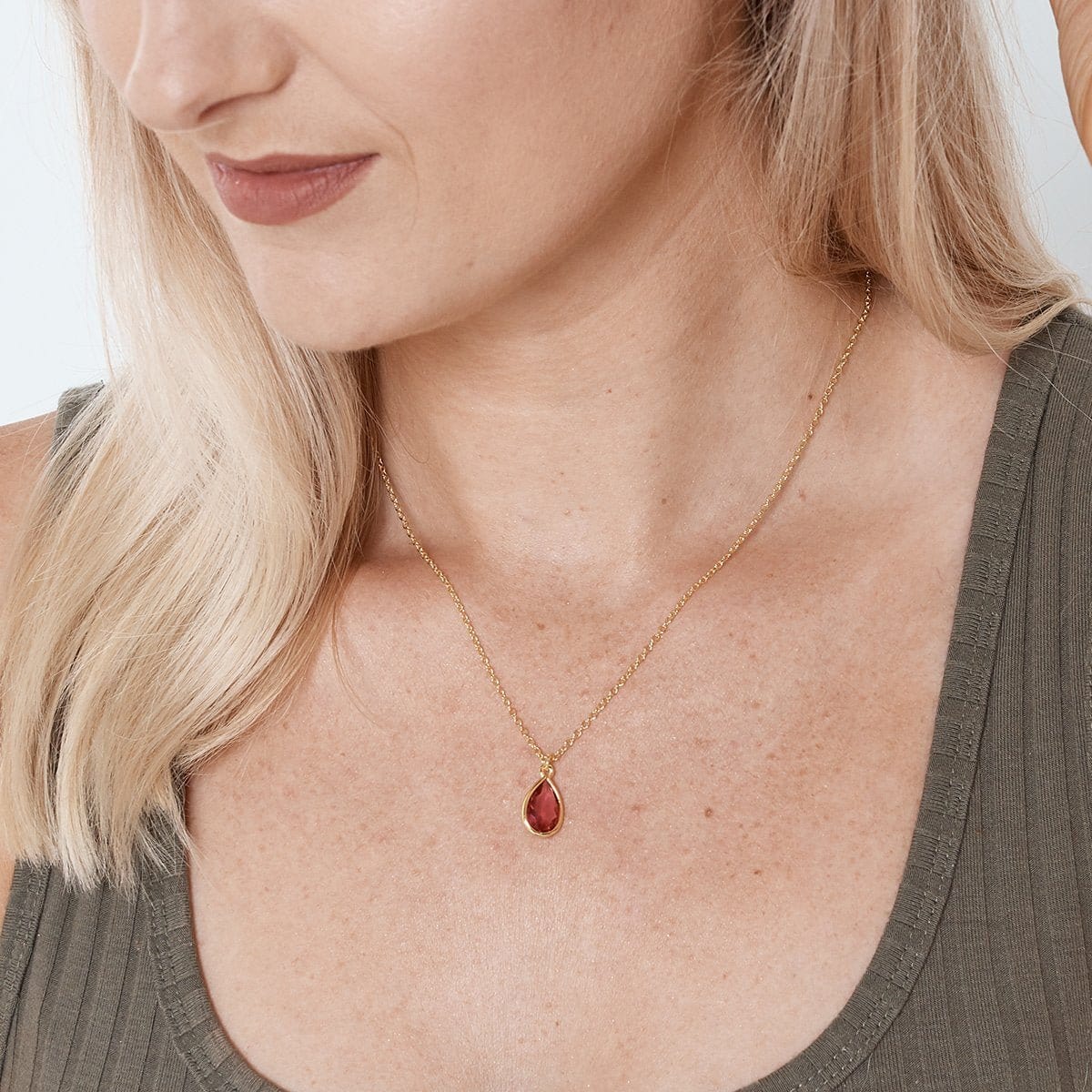 Christmas Gift for Grandmother Gemstone Necklace