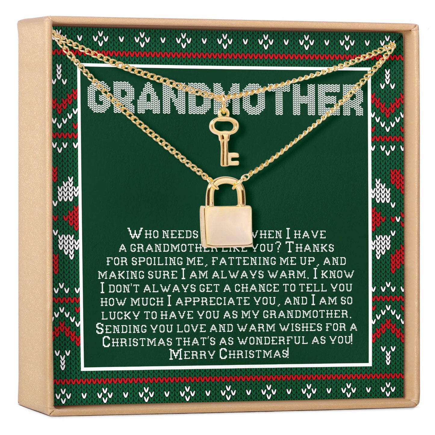 Christmas Gift for Grandmother Necklace, Multiple Styles