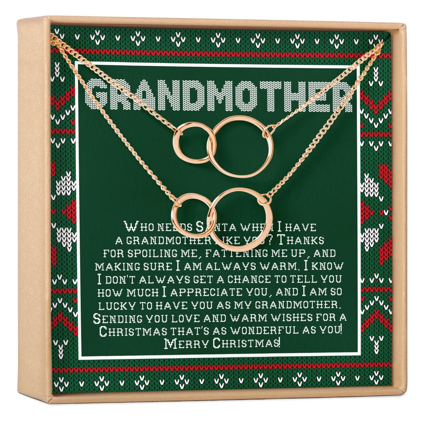 Christmas Gift for Grandmother Necklace, Multiple Styles