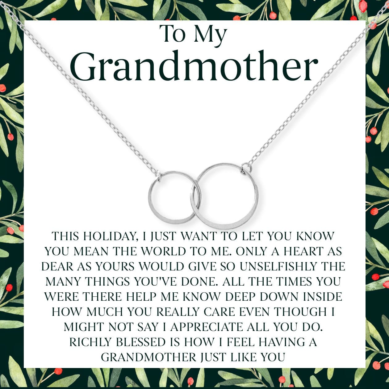 Christmas Gift for Grandmother Necklace, Multiple Styles