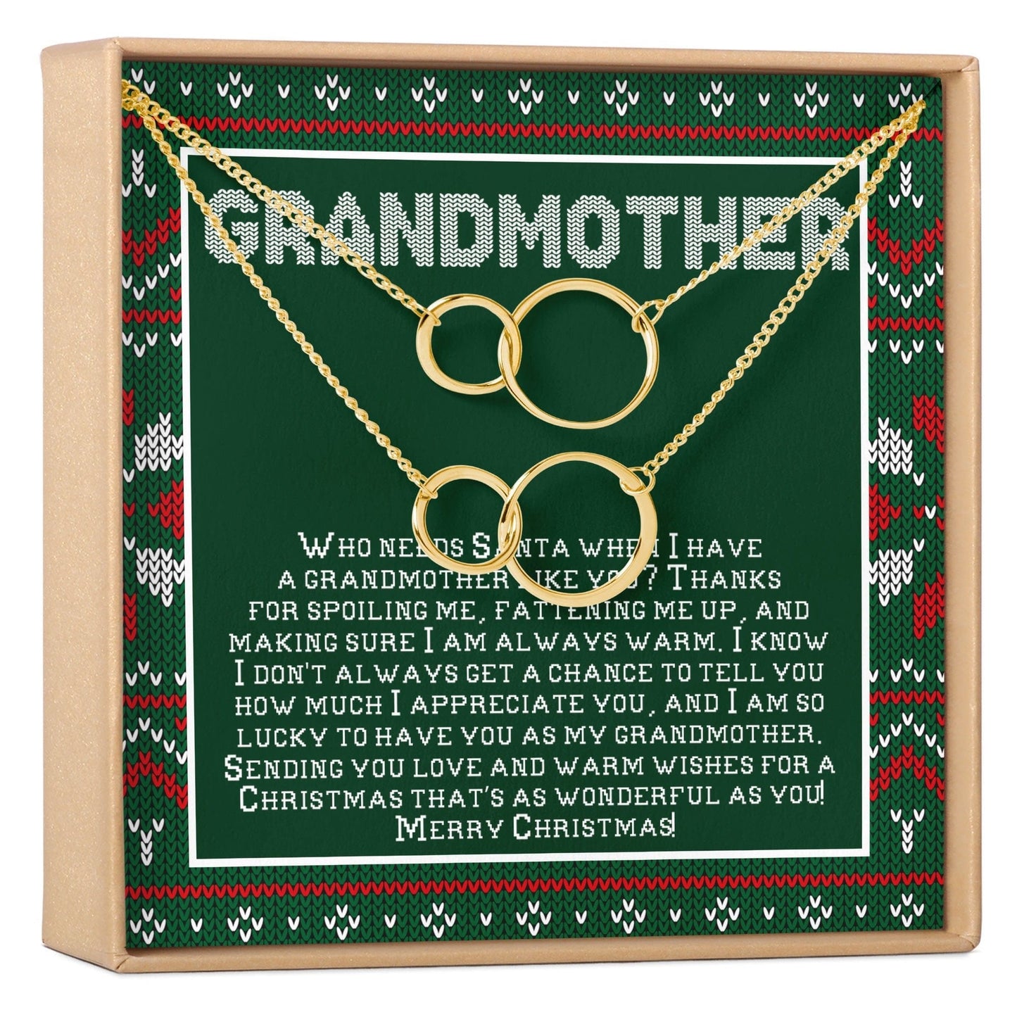 Christmas Gift for Grandmother Necklace, Multiple Styles