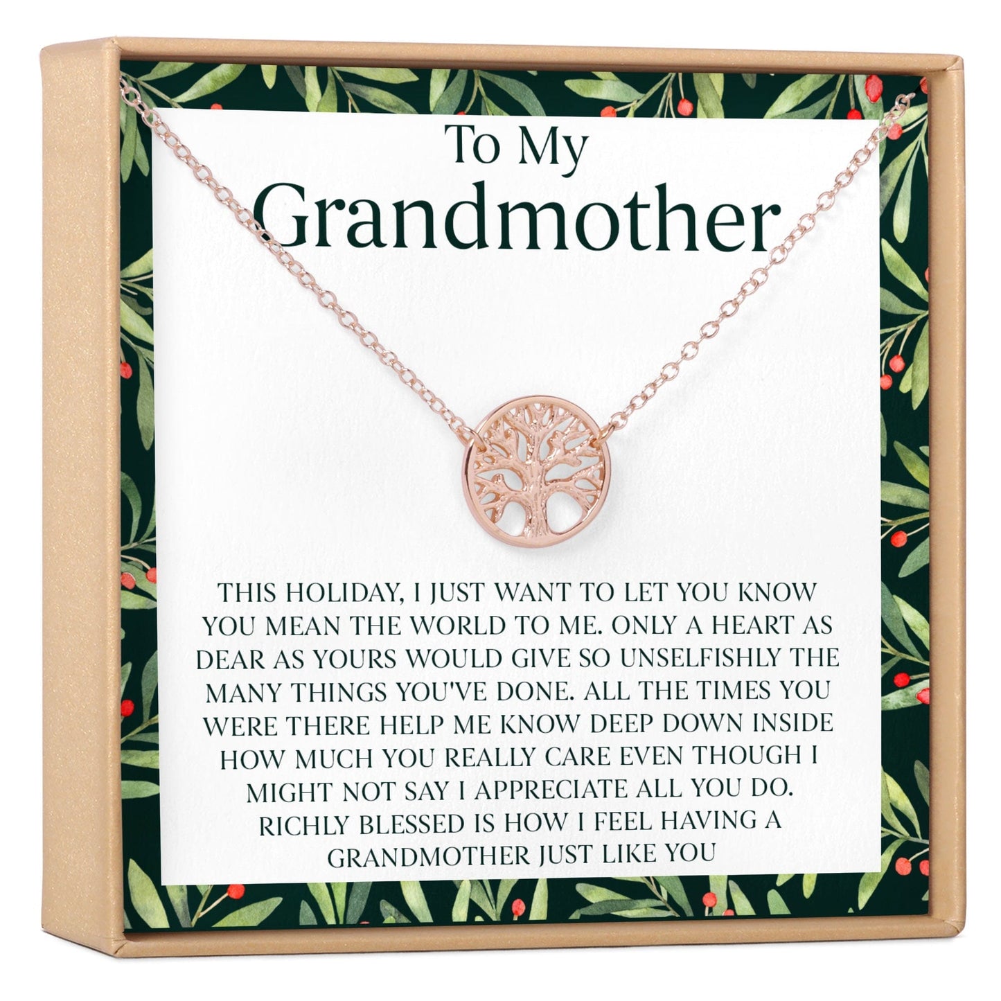 Christmas Gift for Grandmother Necklace, Multiple Styles