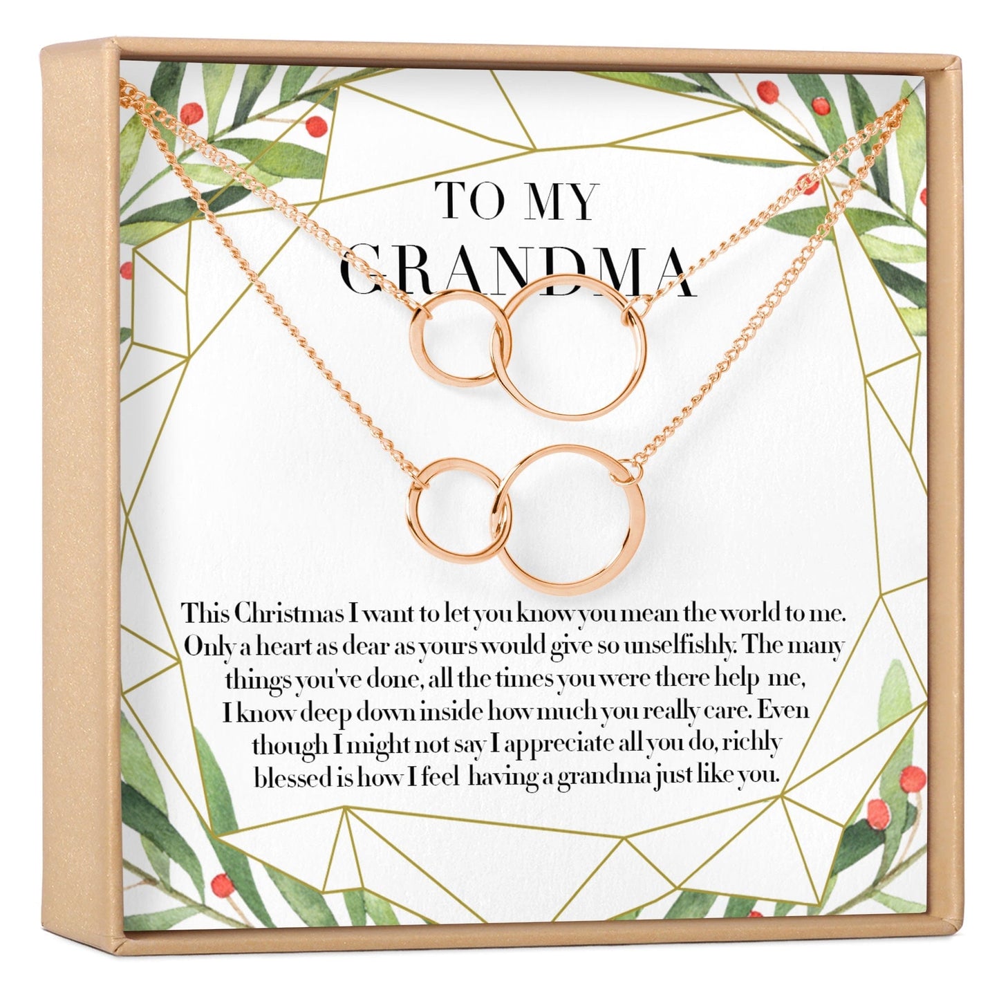 Christmas Gift for Grandmother Necklace, Multiple Styles