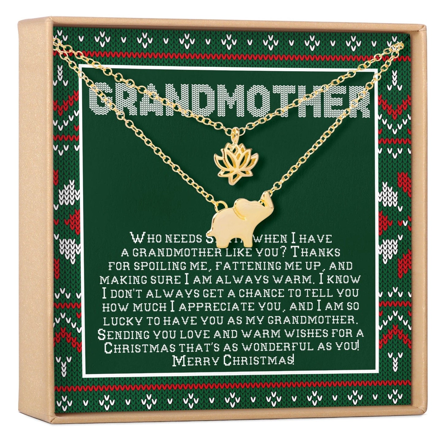 Christmas Gift for Grandmother Necklace, Multiple Styles
