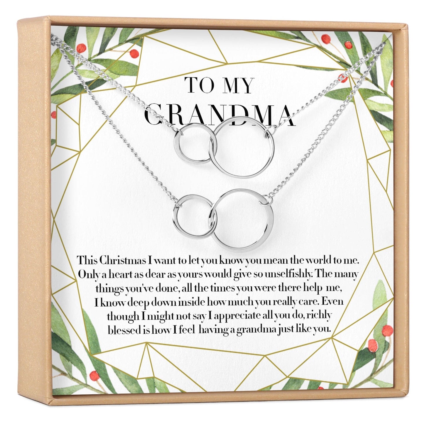 Christmas Gift for Grandmother Necklace, Multiple Styles