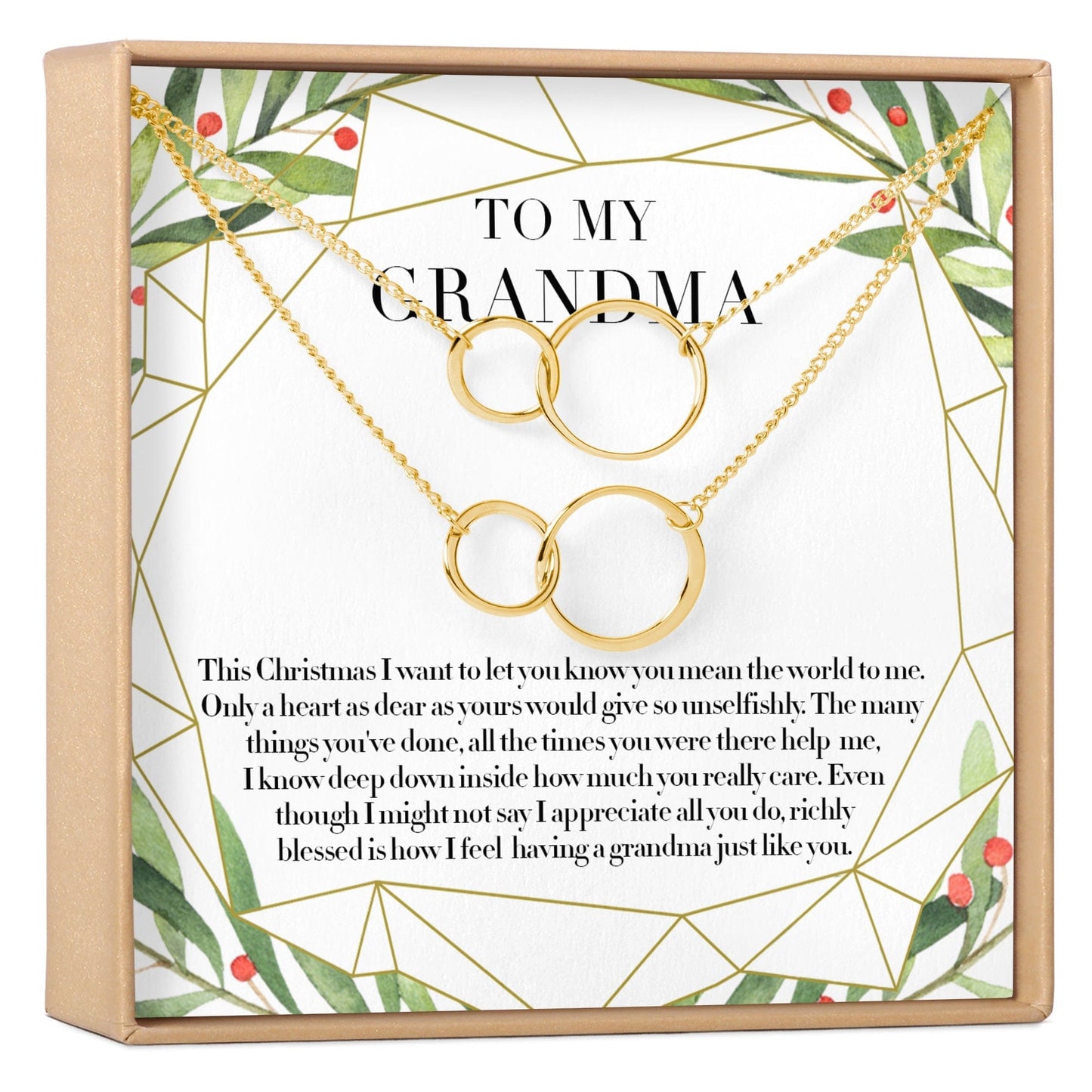 Christmas Gift for Grandmother Necklace, Multiple Styles