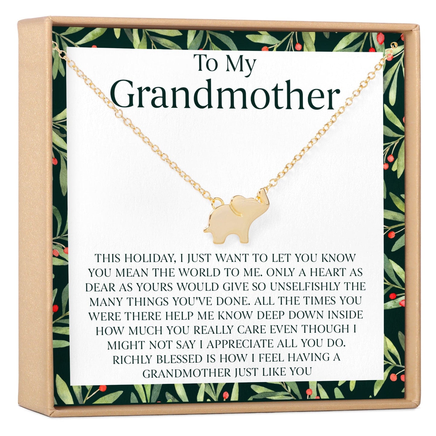 Christmas Gift for Grandmother Necklace, Multiple Styles