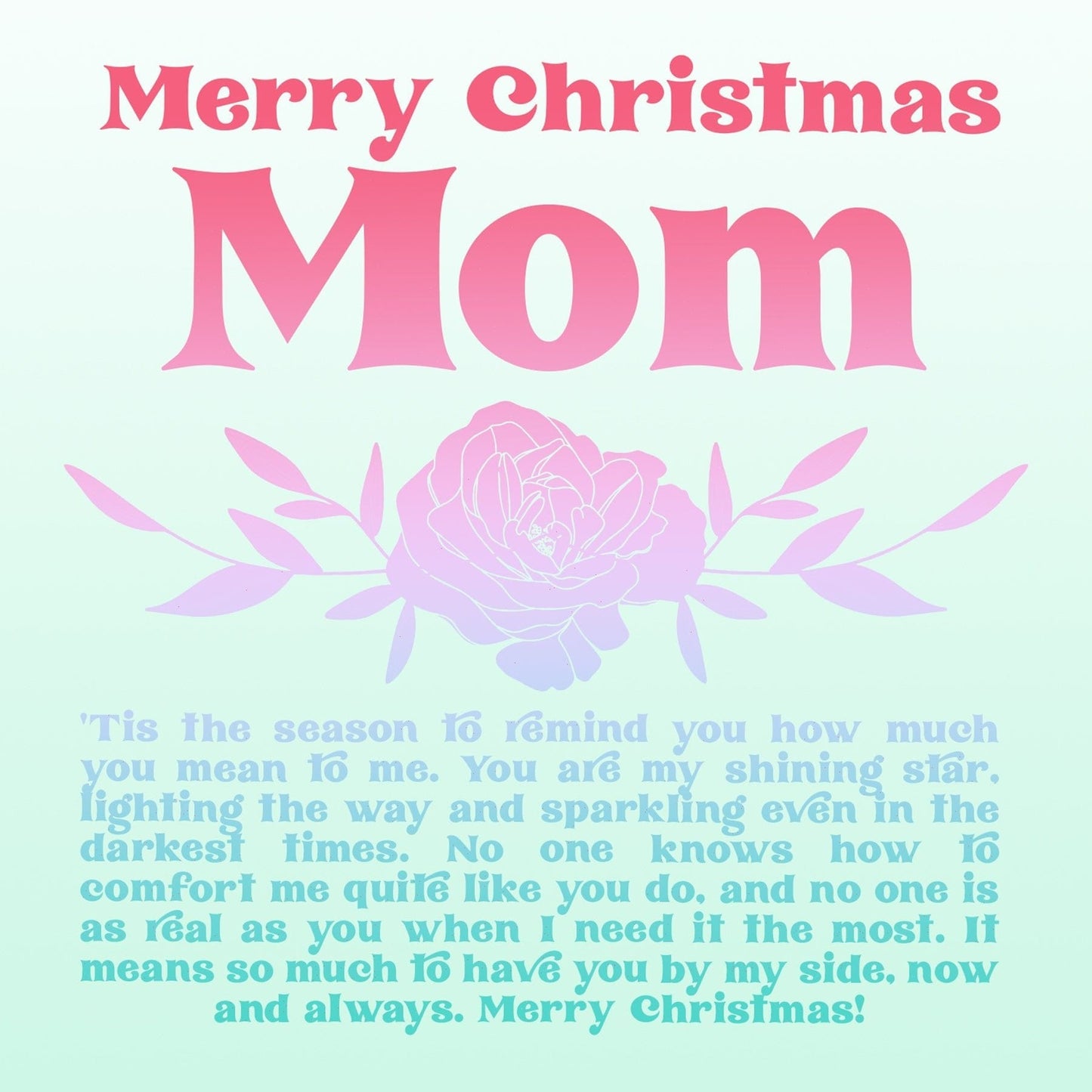 Christmas Gift for Mom Double Circle Necklace