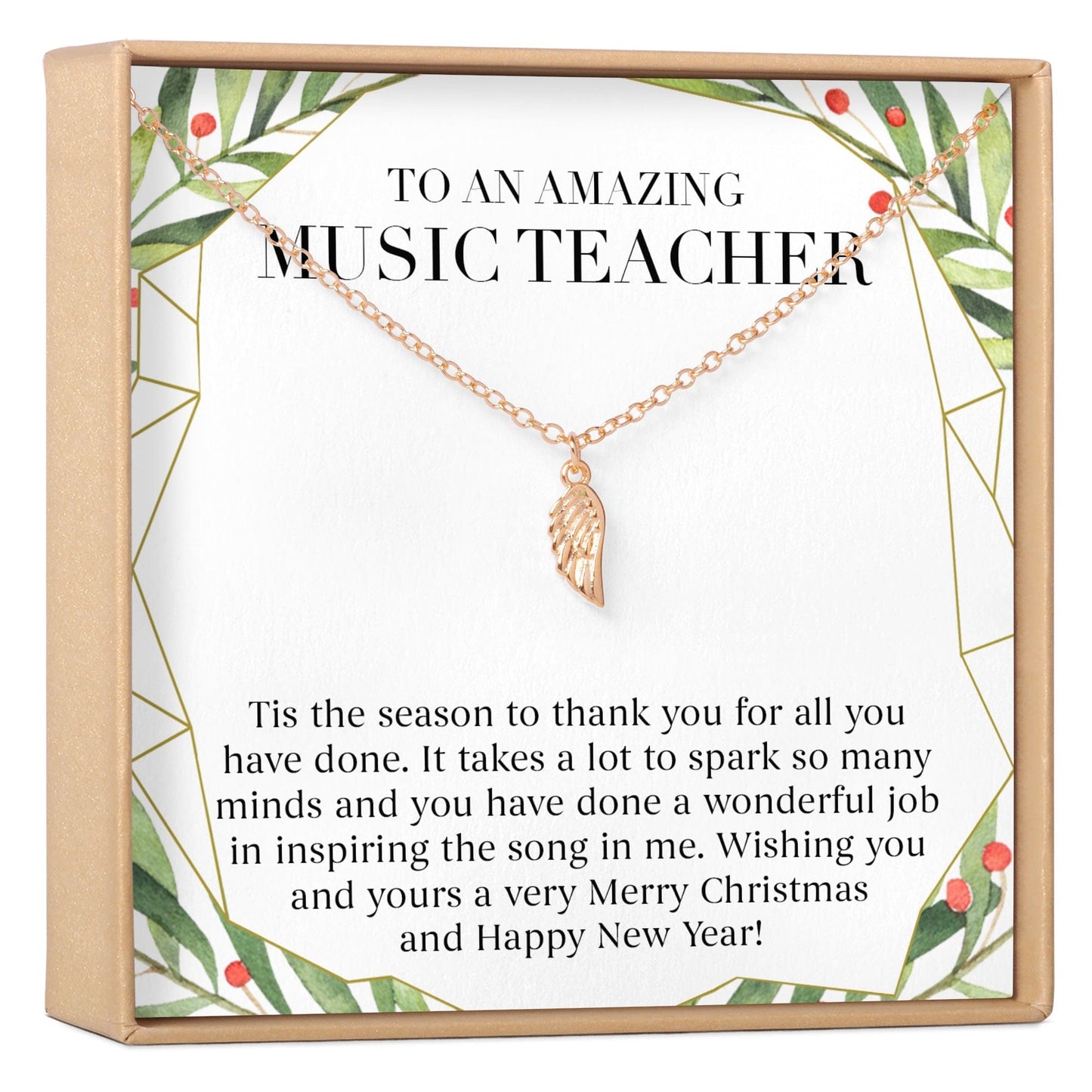 Christmas Gift for Music Teacher Necklace, Multiple Styles
