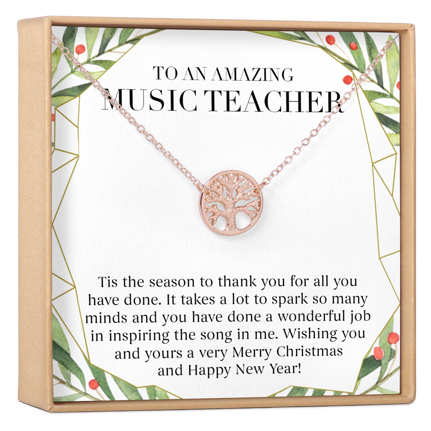 Christmas Gift for Music Teacher Necklace, Multiple Styles