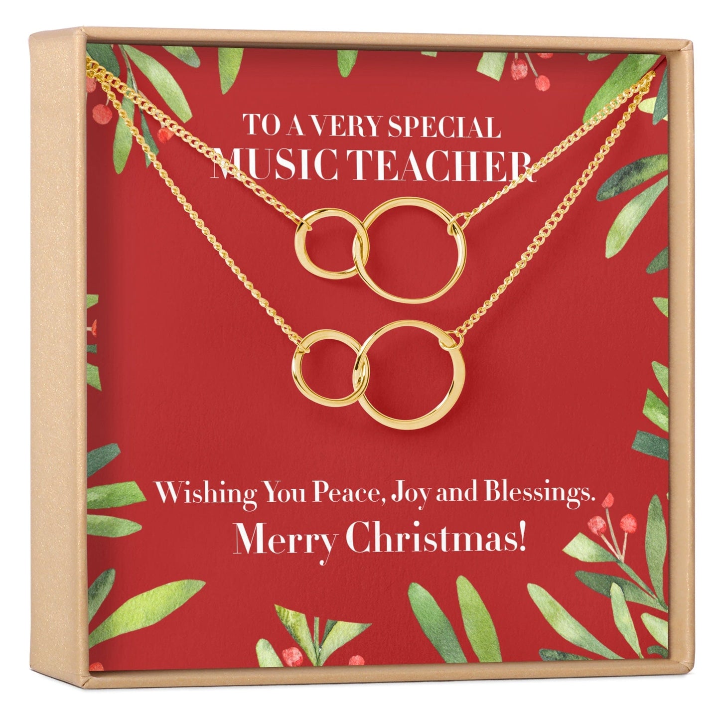 Christmas Gift for Music Teacher Necklace, Multiple Styles